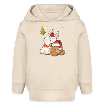 Weihnachten Tannenbaum - Baby Organic Hoodie Baby Cruiser von Stanley/Stella - Natur - Vorne