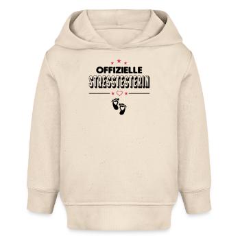 Saeugling Baby Maedchen Stress machen Testen Baby - Baby Organic Hoodie Baby Cruiser von Stanley/Stella - Natur - Vorne