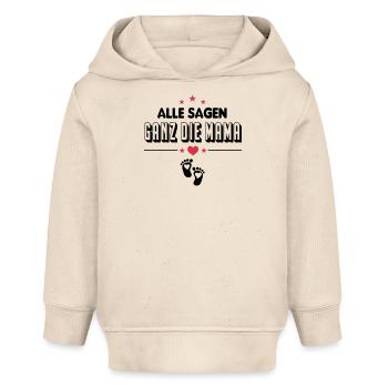 Ganz die Mama Pflegeleichter Baby Säugling - Baby Organic Hoodie Baby Cruiser von Stanley/Stella - Natur - Vorne