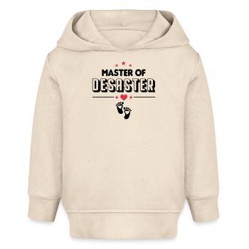 Young Master of Disaster Baby Infant - Baby Organic Hoodie by Stanley/Stella - soft Ecru - Front