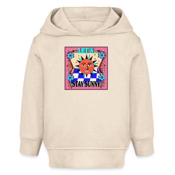 Stay Sunny_ Retro Design - Baby Organic Hoodie Baby Cruiser von Stanley/Stella - Natur - Vorne