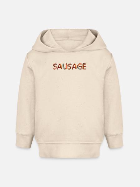 Wurst Sausage Fleisch Fleischesser - Baby Organic Hoodie Baby Cruiser von Stanley/Stella - Natur