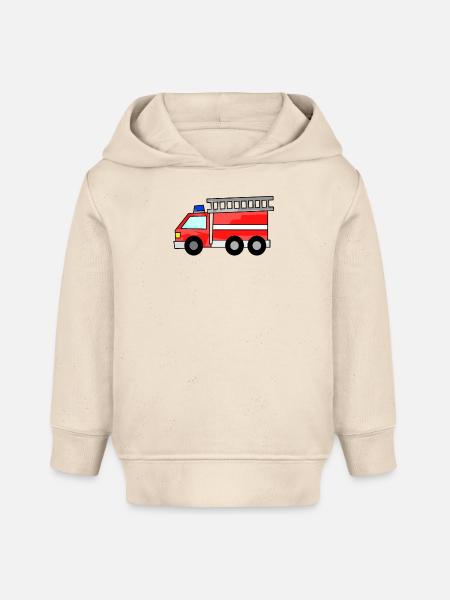 Feuerwehr - Baby Organic Hoodie Baby Cruiser von Stanley/Stella - Natur