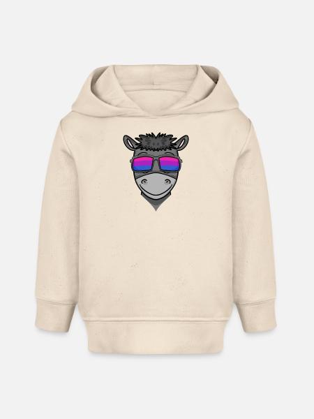 Bisexuell Esel Geschenk - Baby Organic Hoodie Baby Cruiser von Stanley/Stella - Natur