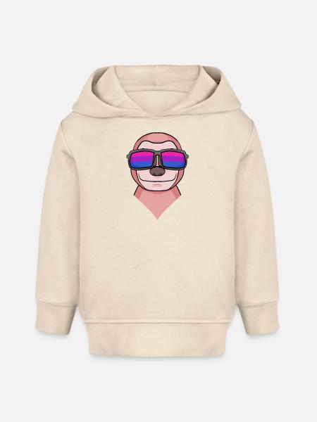 Bisexuell Faultier Geschenk - Baby Organic Hoodie Baby Cruiser von Stanley/Stella - Natur