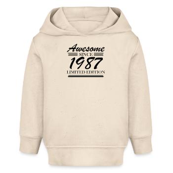 1987 - Jahrgang 1987 - Baby Organic Hoodie Baby Cruiser von Stanley/Stella - Natur - Vorne