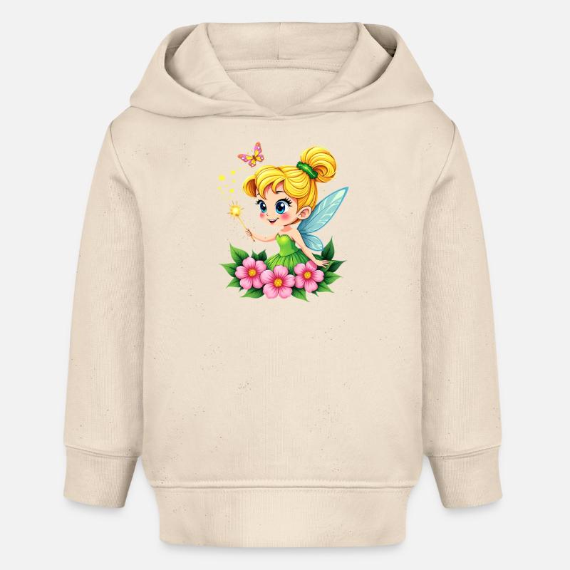 Fée - Sweat à capuche bébé bio Stanley/Stella - écru doux