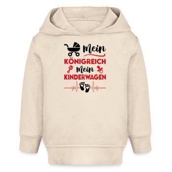 Kinderwagen König Oberhaupt Prinz Babysprüche - Baby Organic Hoodie Baby Cruiser von Stanley/Stella - Natur - Vorne