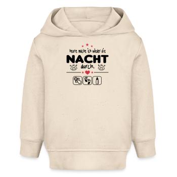 Geschrei Nacht Gebrüll Nachts wach Baby Säugling - Baby Organic Hoodie Baby Cruiser von Stanley/Stella - Natur - Vorne