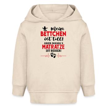 Bett Bettchen Schlafen Matratze Babysprüche - Baby Organic Hoodie Baby Cruiser von Stanley/Stella - Natur - Vorne