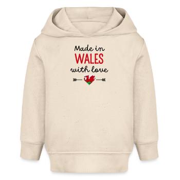 Made in Wales with Love – Babykleidung - Baby Organic Hoodie Baby Cruiser von Stanley/Stella - Natur - Vorne