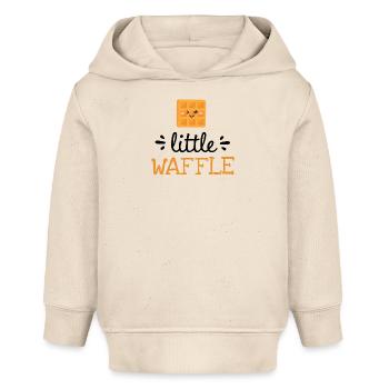 Little Waffle – Cute Baby Clothes - Baby Organic Hoodie by Stanley/Stella - soft Ecru - Front