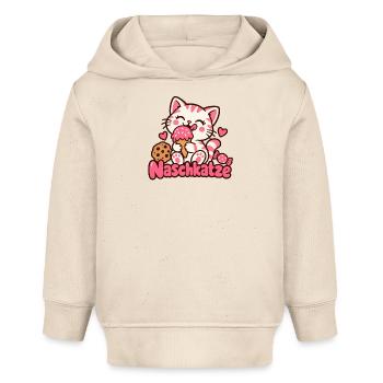 Naschkatze Eisleckerei - Baby Organic Hoodie Baby Cruiser von Stanley/Stella - Natur - Vorne
