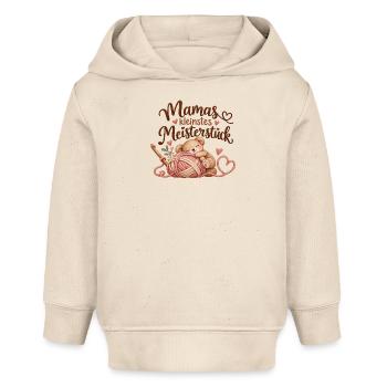 Mamas kleinstes Meisterstück – Baby Geschenk - Baby Organic Hoodie Baby Cruiser von Stanley/Stella - Natur - Vorne