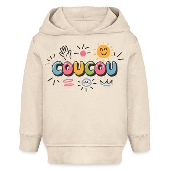 Fröhliches Design - Kuckuck - Baby Organic Hoodie Baby Cruiser von Stanley/Stella - Natur - Vorne