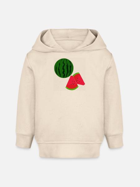 Wassermelonen, Früchtekunst - Baby Organic Hoodie Baby Cruiser von Stanley/Stella - Natur