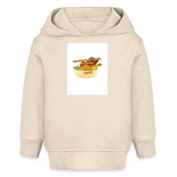 Schokolade hat wenig Vitamine - Baby Organic Hoodie Baby Cruiser von Stanley/Stella - Natur - Vorne
