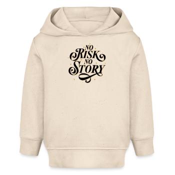 Aucun risque. Pas d’histoire. - Sweat à capuche bébé bio Stanley/Stella - écru doux - Devant