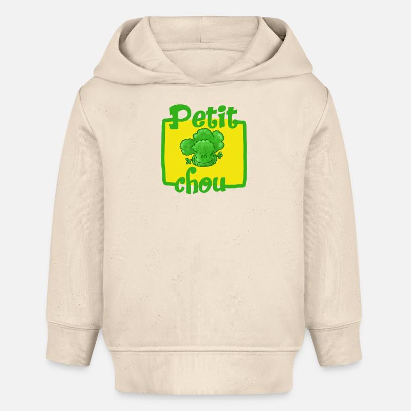petitChou - Sweat à capuche bébé bio Stanley/Stella - écru doux