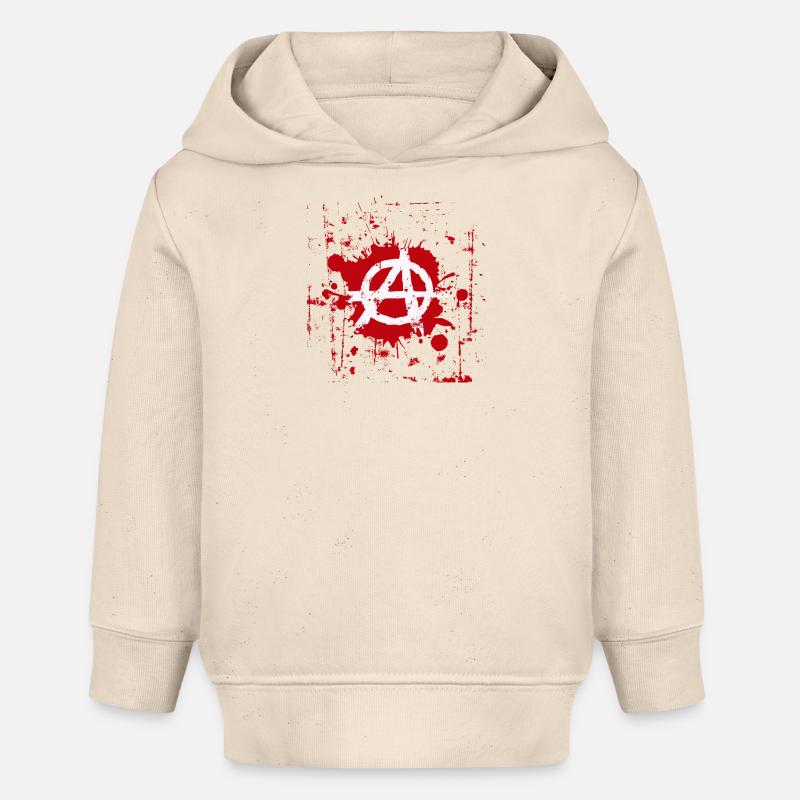 l'anarchie - Sweat à capuche bébé bio Stanley/Stella - écru doux
