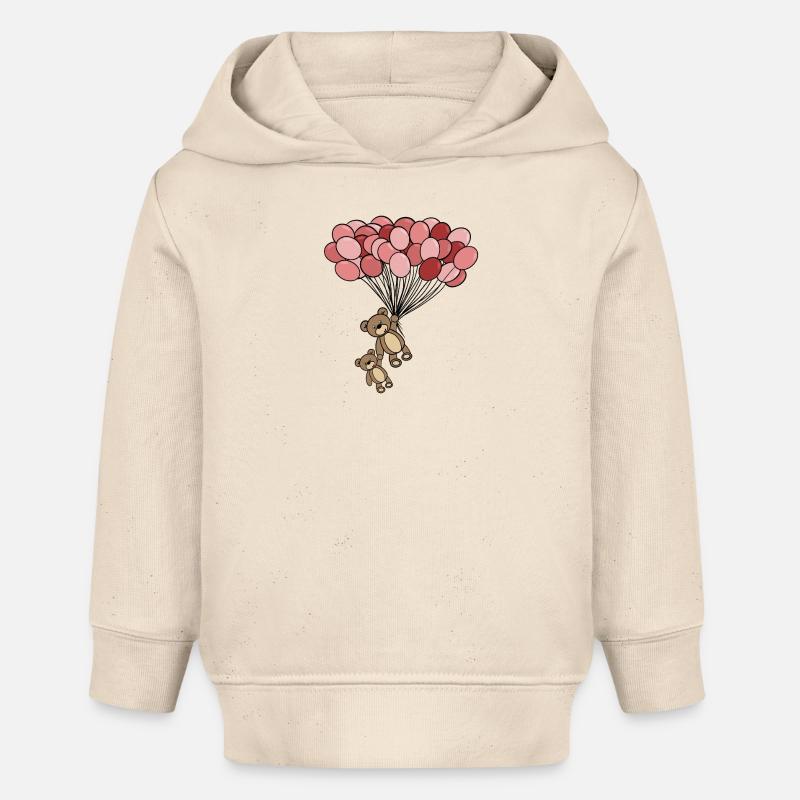 Enfants - Sweat à capuche bébé bio Stanley/Stella - écru doux