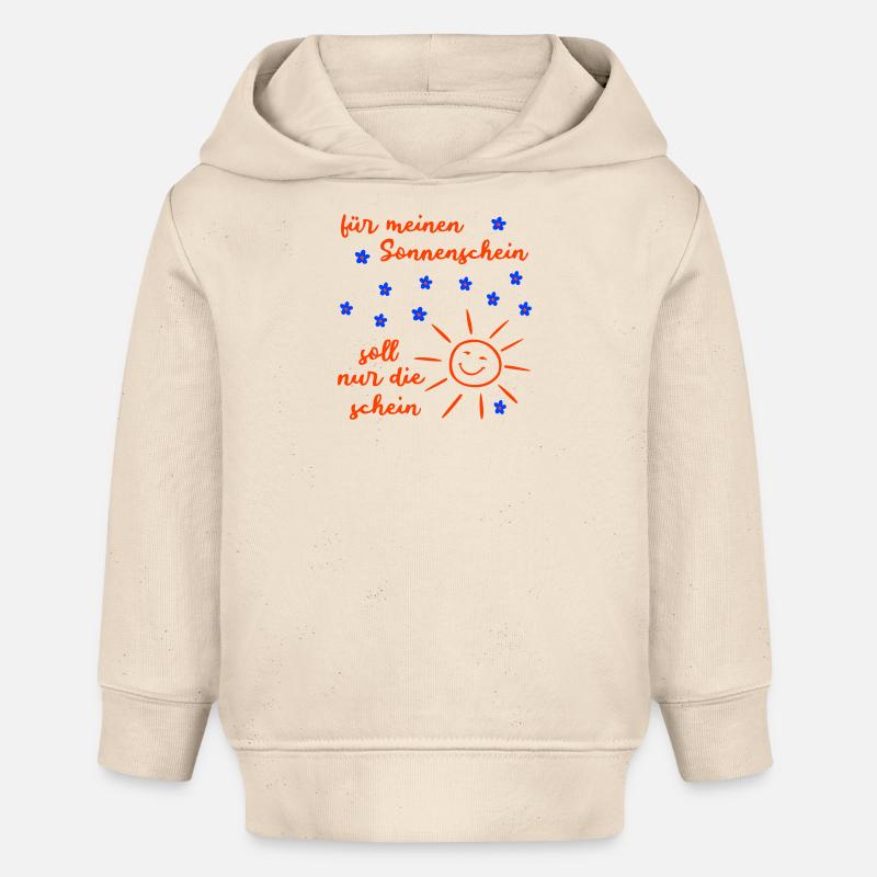 Soleil - Sweat à capuche bébé bio Stanley/Stella - écru doux