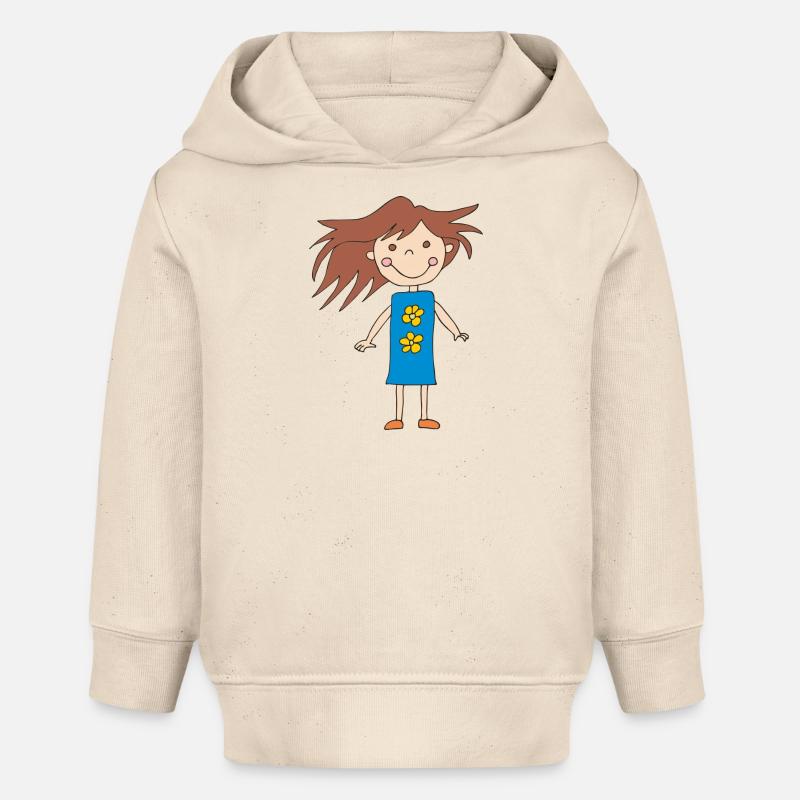 Fille Petit - Sweat à capuche bébé bio Stanley/Stella - écru doux