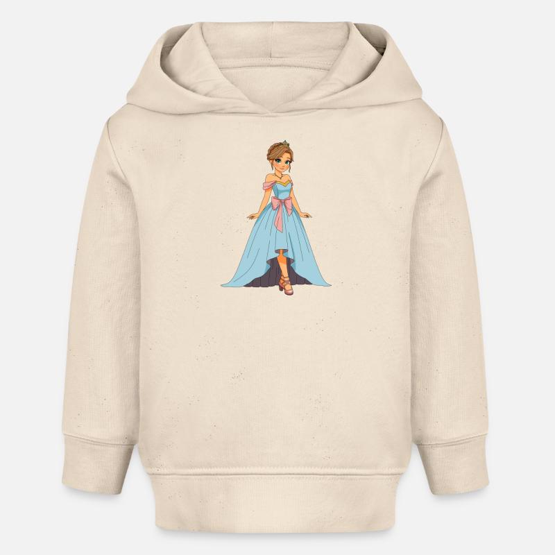 Princess Harmony - Sweat à capuche bébé bio Stanley/Stella - écru doux