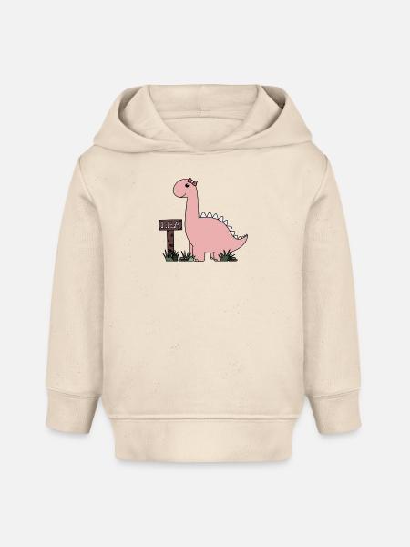 Dino Lea - Baby Organic Hoodie Baby Cruiser von Stanley/Stella - Natur