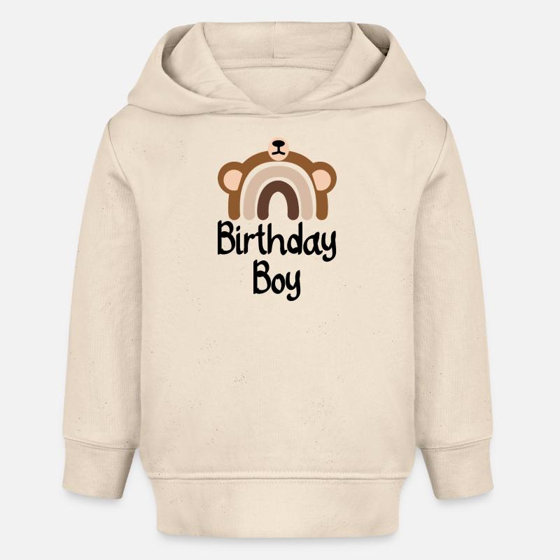 Arc arc-en-ciel de l’ours - Sweat à capuche bébé bio Stanley/Stella - écru doux