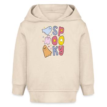 Spooky Halloween Geist - Baby Organic Hoodie Baby Cruiser von Stanley/Stella - Natur - Vorne