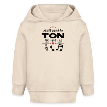 Ton angeben Geschrei Gebrüll Baby Sprüche - Baby Organic Hoodie Baby Cruiser von Stanley/Stella - Natur - Vorne