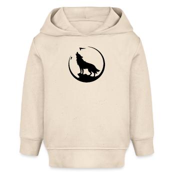 Wolf - Naturschutz - Baby Organic Hoodie Baby Cruiser von Stanley/Stella - Natur - Vorne