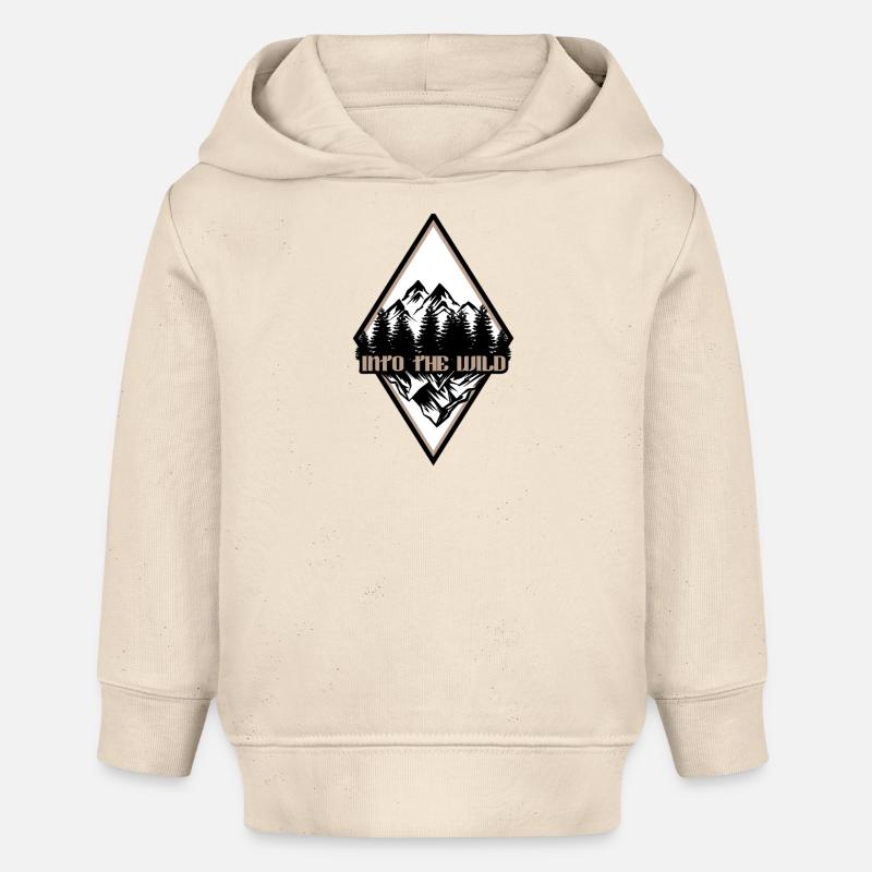 Dans la nature - Sweat à capuche bébé bio Stanley/Stella - écru doux