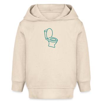 Klo WC Toilette - Baby Organic Hoodie Baby Cruiser von Stanley/Stella - Natur - Vorne