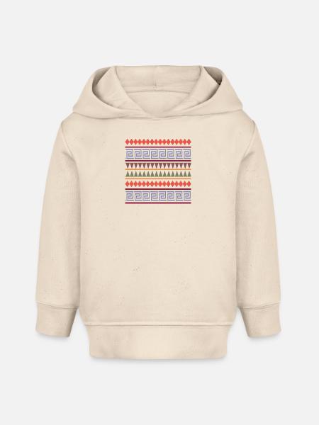 Indianer Muster - Baby Organic Hoodie Baby Cruiser von Stanley/Stella - Natur