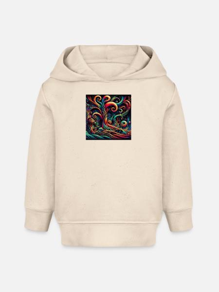 Psychedelic Art - Baby Organic Hoodie Baby Cruiser von Stanley/Stella - Natur