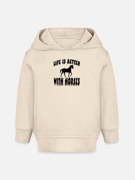 Pferd - Baby Organic Hoodie Baby Cruiser von Stanley/Stella - Natur
