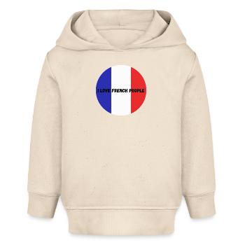 Ich liebe die Franzosen - Baby Organic Hoodie Baby Cruiser von Stanley/Stella - Natur - Vorne