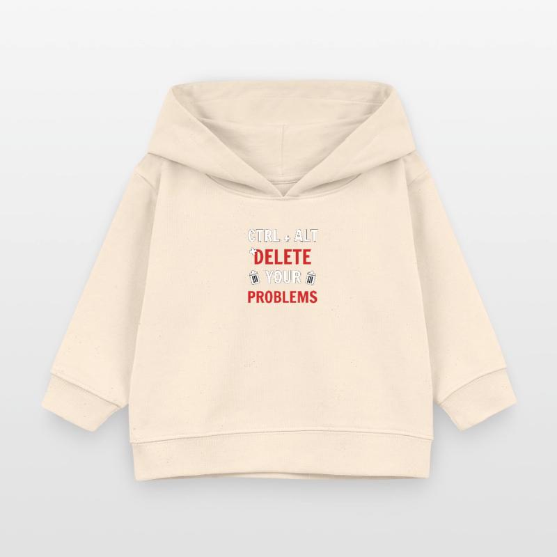 Ctrl + Alt + delete your problems programmierer Baby Organic Hoodie Baby Cruiser von Stanley/Stella