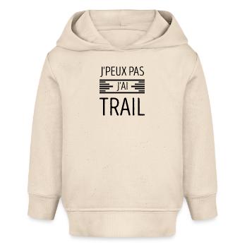 Ich kann nicht, ich habe eine Spur - Baby Organic Hoodie Baby Cruiser von Stanley/Stella - Natur - Vorne