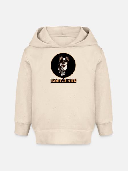Bodyguard Chihuahua Circle - Baby Organic Hoodie Baby Cruiser von Stanley/Stella - Natur