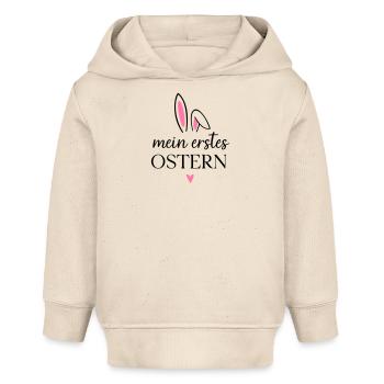 Ma première Pâques | Tenue : premier bébé de Pâques - Sweat à capuche bébé bio Stanley/Stella - écru doux - Devant