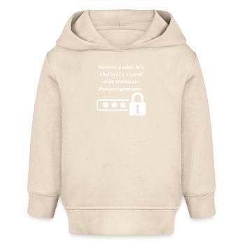 Wenn du glaubst dein Chef ist dumm... - Baby Organic Hoodie Baby Cruiser von Stanley/Stella - Natur - Vorne
