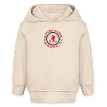 Fahrradfahren, Biking, Bike, Fahrrad, Fahrradsport - Baby Organic Hoodie Baby Cruiser von Stanley/Stella - Natur - Vorne