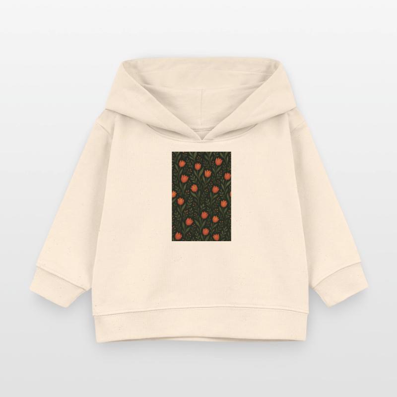 Tulip Pattern Baby Organic Hoodie by Stanley/Stella