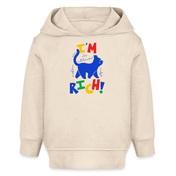 Reiche katze - Baby Organic Hoodie Baby Cruiser von Stanley/Stella - Natur - Vorne