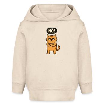 Lustige Katze mit frechem Spruch Nö - Baby Organic Hoodie Baby Cruiser von Stanley/Stella - Natur - Vorne