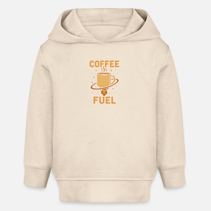 Café Carburant - Sweat à capuche bébé bio Stanley/Stella - écru doux