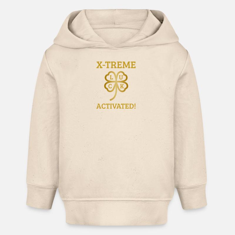 Xtreme Luck activé - Sweat à capuche bébé bio Stanley/Stella - écru doux